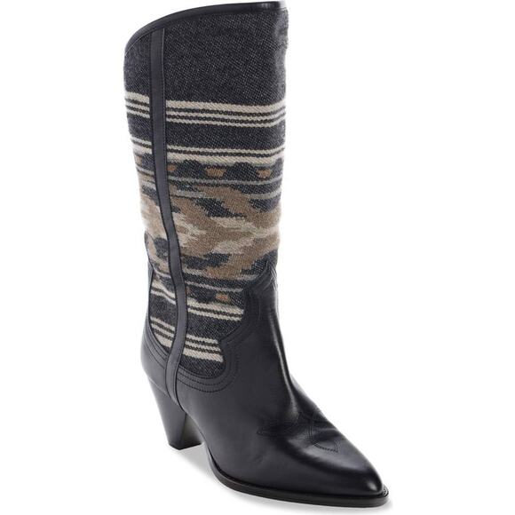 Isabel Marant Lijita Western Boot in Faded Black 38 - Picture 2 of 7